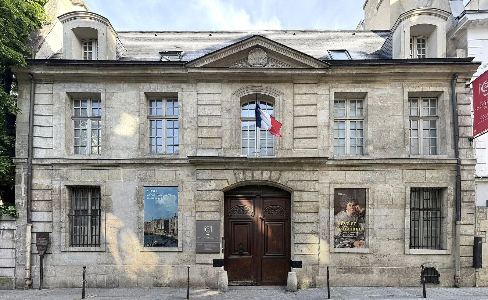 La façade sur rue de l’hôtel Donon, qui abrite le musée Cognacq-Jay