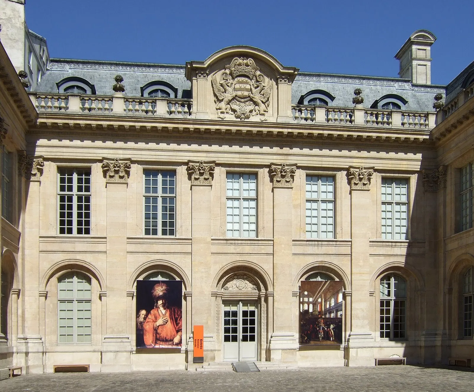 The courtyard of the Hôtel de Saint-Aignan, home of the museum of Jewish art and history